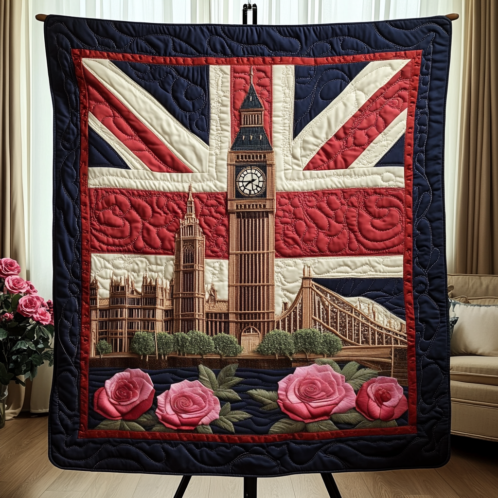 Crowned Glory Quilted Blanket Sofa Throw Blanket England British Gifts Crowned Glory Quilted Blanket Sofa Throw Blanket England British Gifts