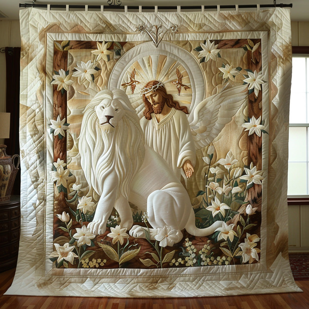 Crowned in Light Quilted Blanket Nice Throw Blanket Gifts For Religious Man Crowned in Light Quilted Blanket Nice Throw Blanket Gifts For Religious Man