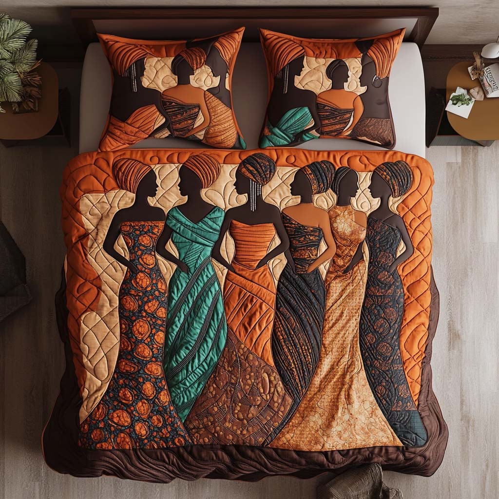 Crowned in Nature Quilted Bedding Set Duvet Cover Merch Best African American Gifts Crowned in Nature Quilted Bedding Set Duvet Cover Merch Best African American Gifts