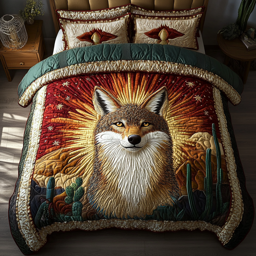 Cunning Hunter Quilted Bedding Set Duvet Cover Bedspread Christmas Gifts For Siblings Cunning Hunter Quilted Bedding Set Duvet Cover Bedspread Christmas Gifts For Siblings
