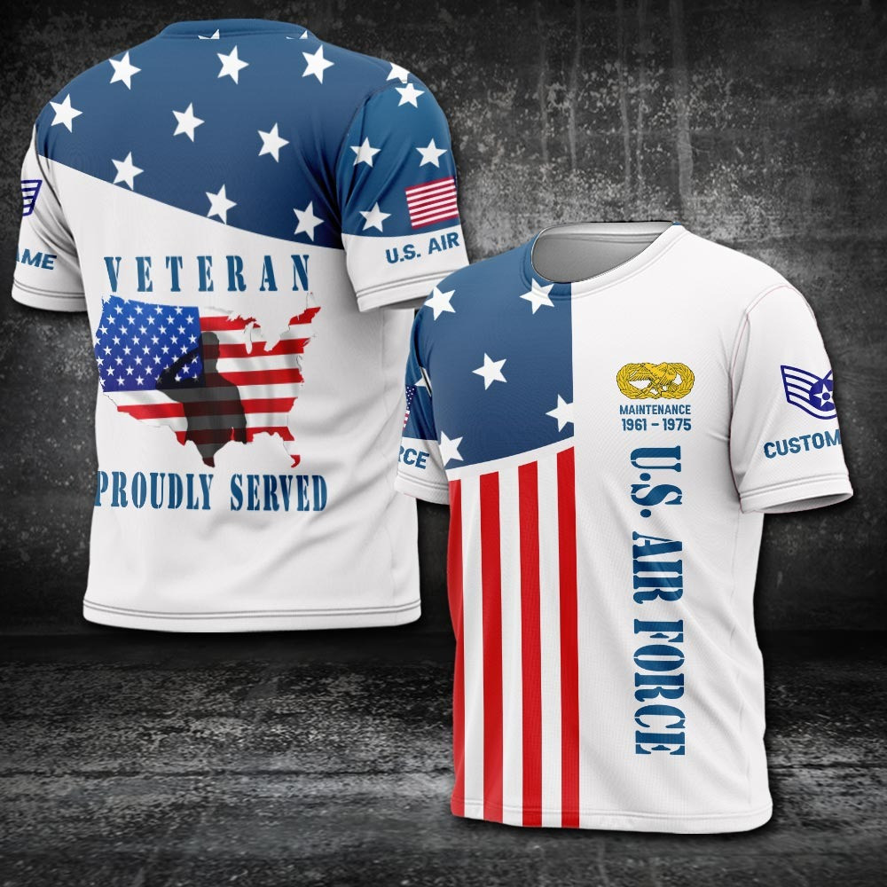 Custom Air Force Badge Shirt Proudly Served Veteran T-Shirt Gifts For Air Force Veterans Custom Air Force Badge Shirt Proudly Served Veteran T-Shirt Gifts For Air Force Veterans