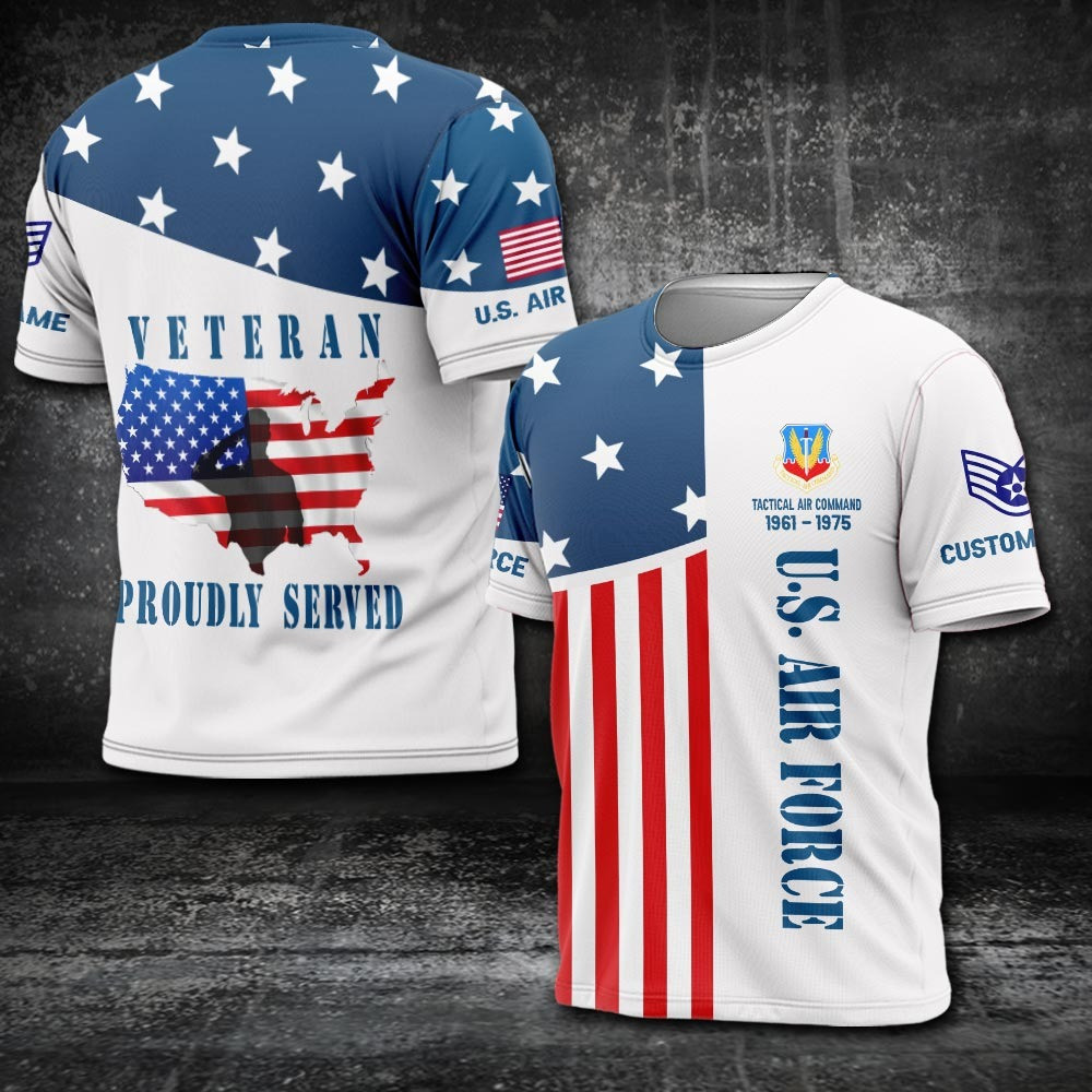 Custom Air Force Command Shirt Proudly Served Veteran T-Shirt Patriotic Tees Veterans Gift Custom Air Force Command Shirt Proudly Served Veteran T-Shirt Patriotic Tees Veterans Gift
