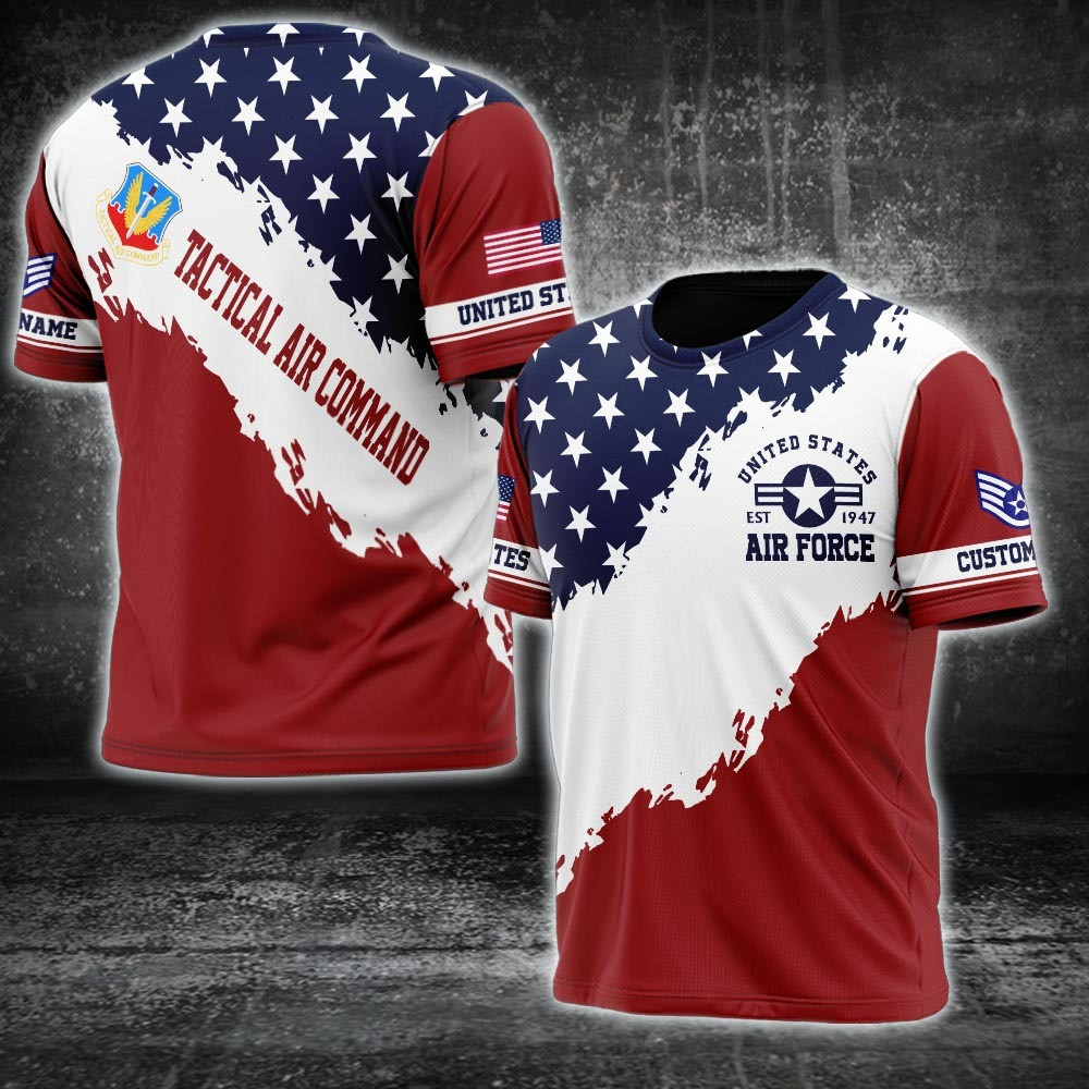 Custom Air Force Command Shirt Tactical Air Command Patriotic T-Shirt Proud USAF Merchandise