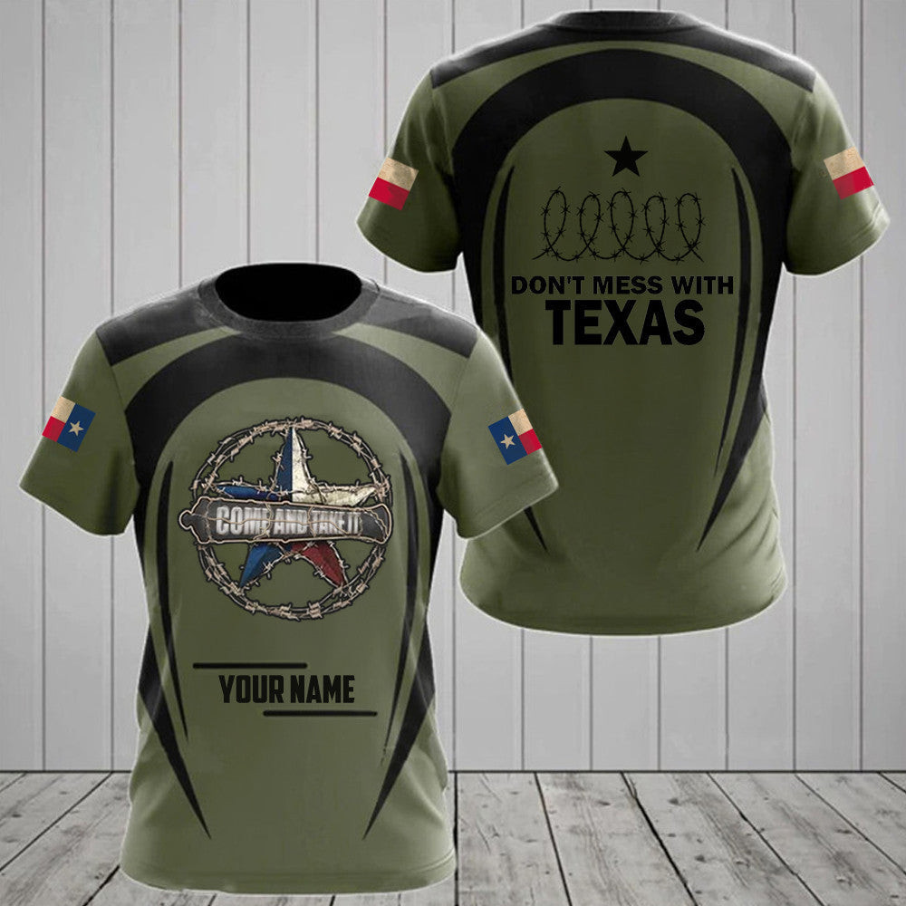 Custom I Stand With Texas Shirt Come And Take It T-Shirt Don't Mess With Texas Clothing Custom I Stand With Texas Shirt Come And Take It T-Shirt Don't Mess With Texas Clothing