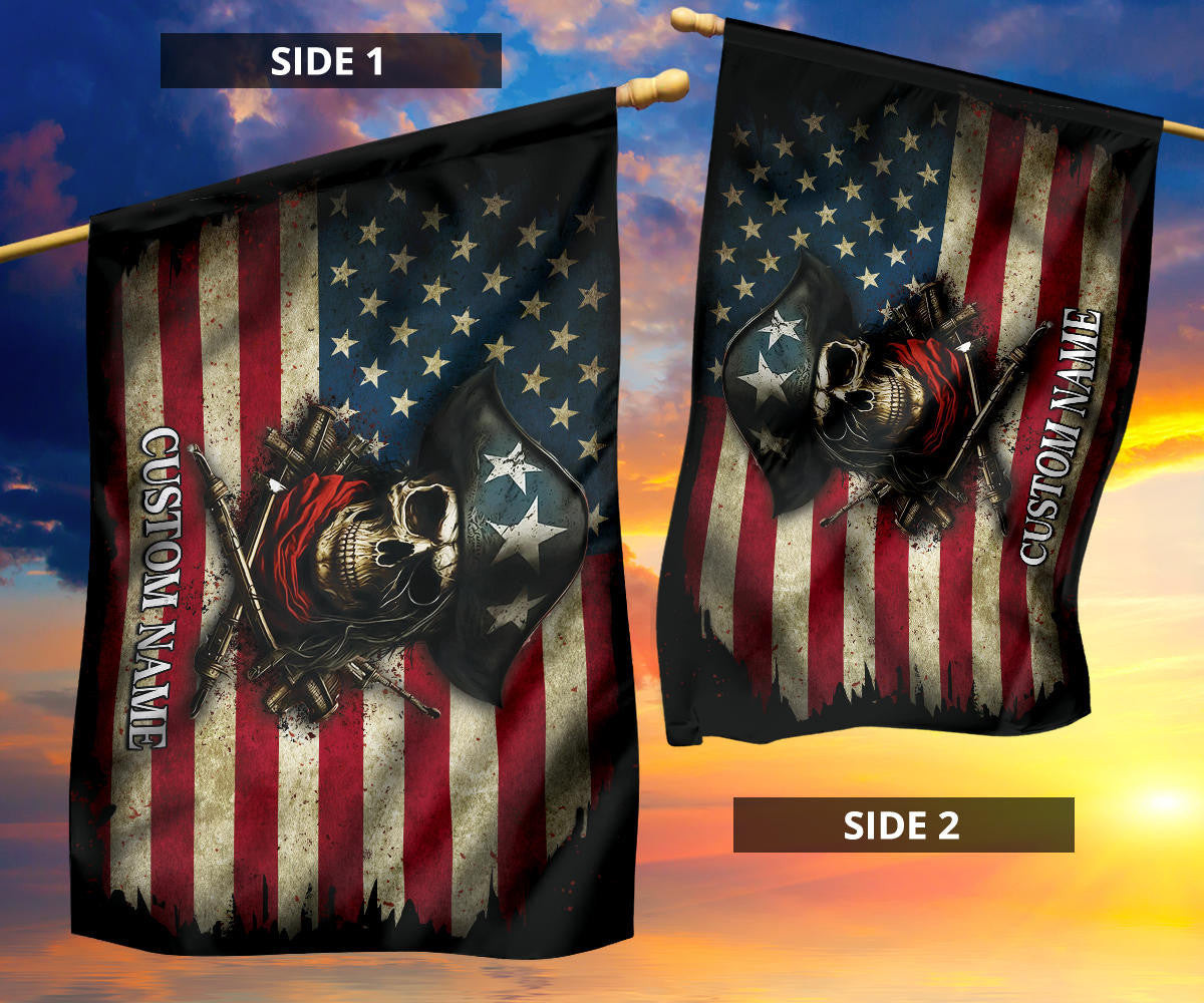 Custom Pirate Skull American Flag Vintage Old Pirate Skull And Crossbones Flag Outdoor Hanging Custom Pirate Skull American Flag Vintage Old Pirate Skull And Crossbones Flag Outdoor Hanging