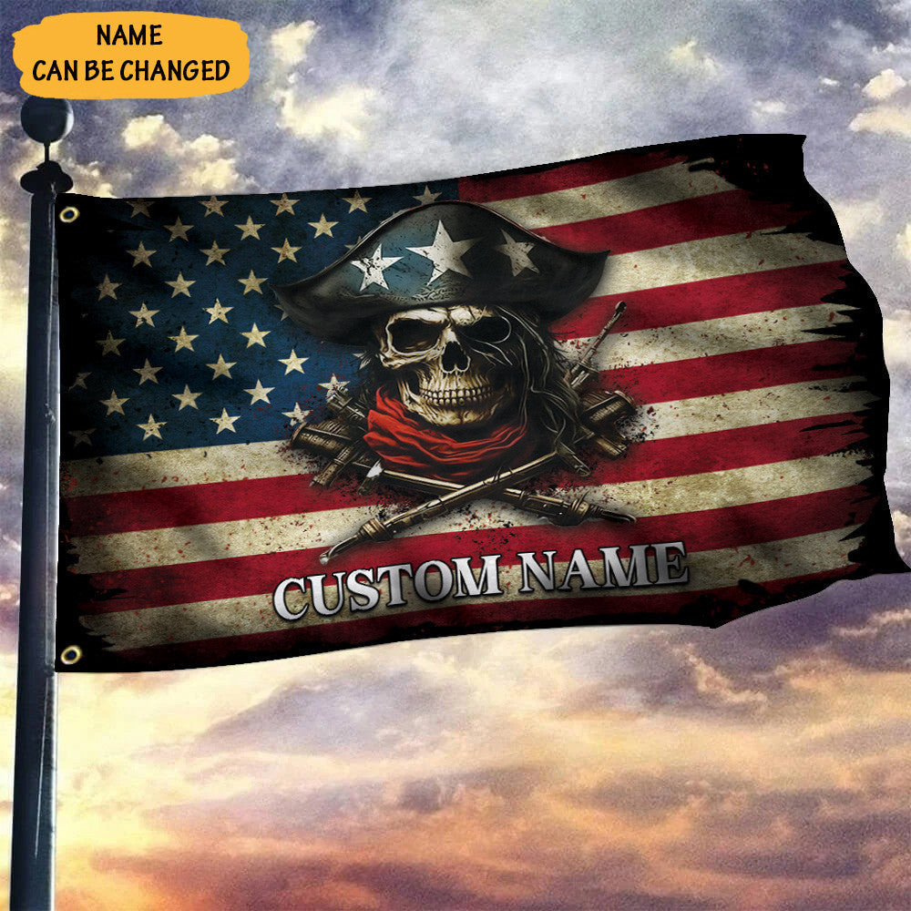 Custom Pirate Skull American Flag Vintage Old Pirate Skull And Crossbones Flag Outdoor Hanging Custom Pirate Skull American Flag Vintage Old Pirate Skull And Crossbones Flag Outdoor Hanging