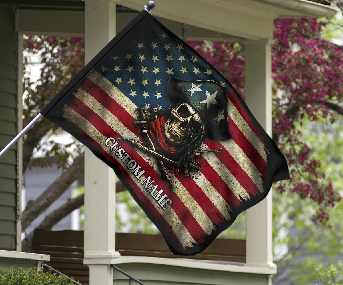 Custom Pirate Skull American Flag Vintage Old Pirate Skull And Crossbones Flag Outdoor Hanging Custom Pirate Skull American Flag Vintage Old Pirate Skull And Crossbones Flag Outdoor Hanging