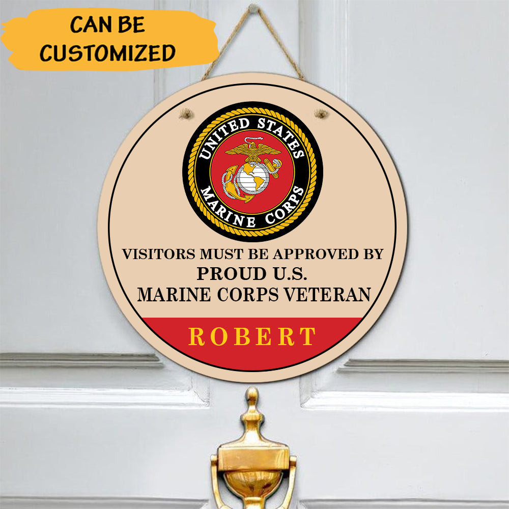 Custom Proud US Marine Corps Veteran Door Sign Proud Served USMC Veteran Home Decor Custom Proud US Marine Corps Veteran Door Sign Proud Served USMC Veteran Home Decor