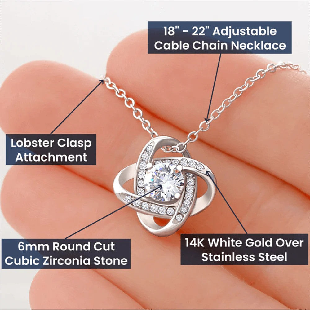 Custom To My Beautiful Girlfriend I Love You Necklace Love Knot Necklace Good Christmas Gifts For Girlfriend Custom To My Beautiful Girlfriend I Love You Necklace Love Knot Necklace Good Christmas Gifts For Girlfriend
