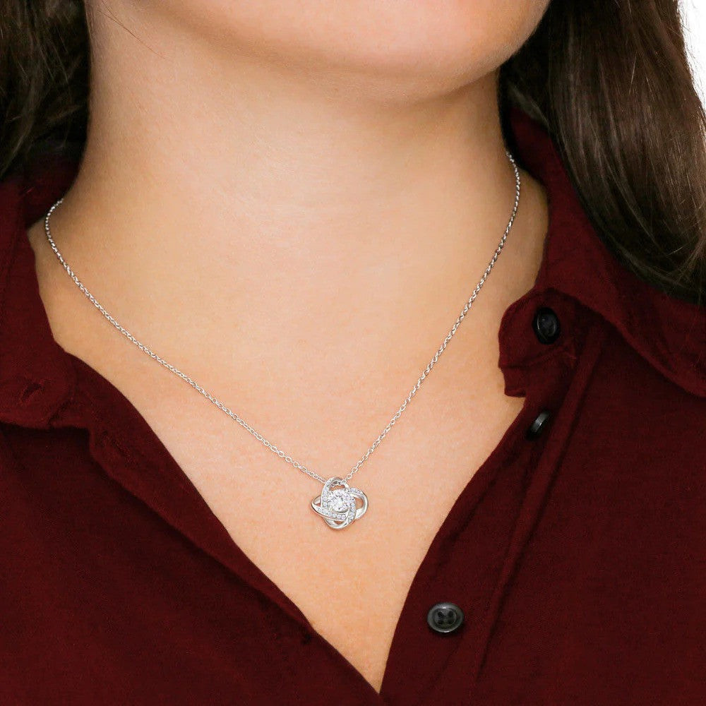 Custom To My Beautiful Girlfriend I Love You Necklace Love Knot Necklace Good Christmas Gifts For Girlfriend Custom To My Beautiful Girlfriend I Love You Necklace Love Knot Necklace Good Christmas Gifts For Girlfriend