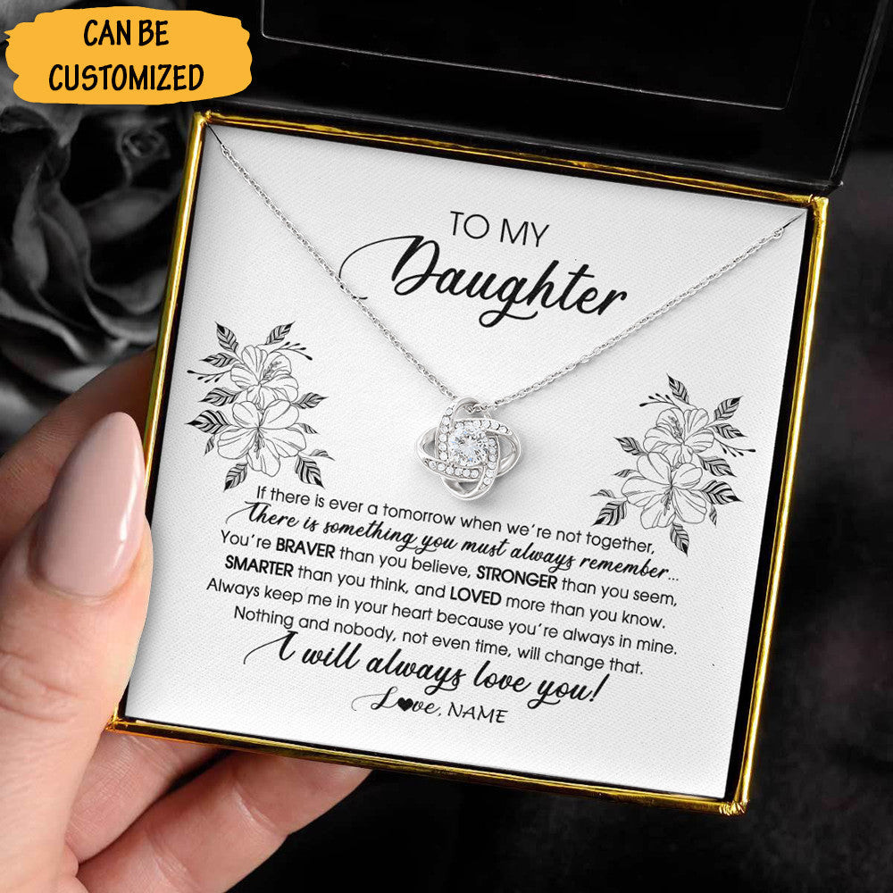 Custom To My Beautiful Goddaughter Love Knot Necklace I Will Always Love You Necklace Goddaughter Jewelry Gifts