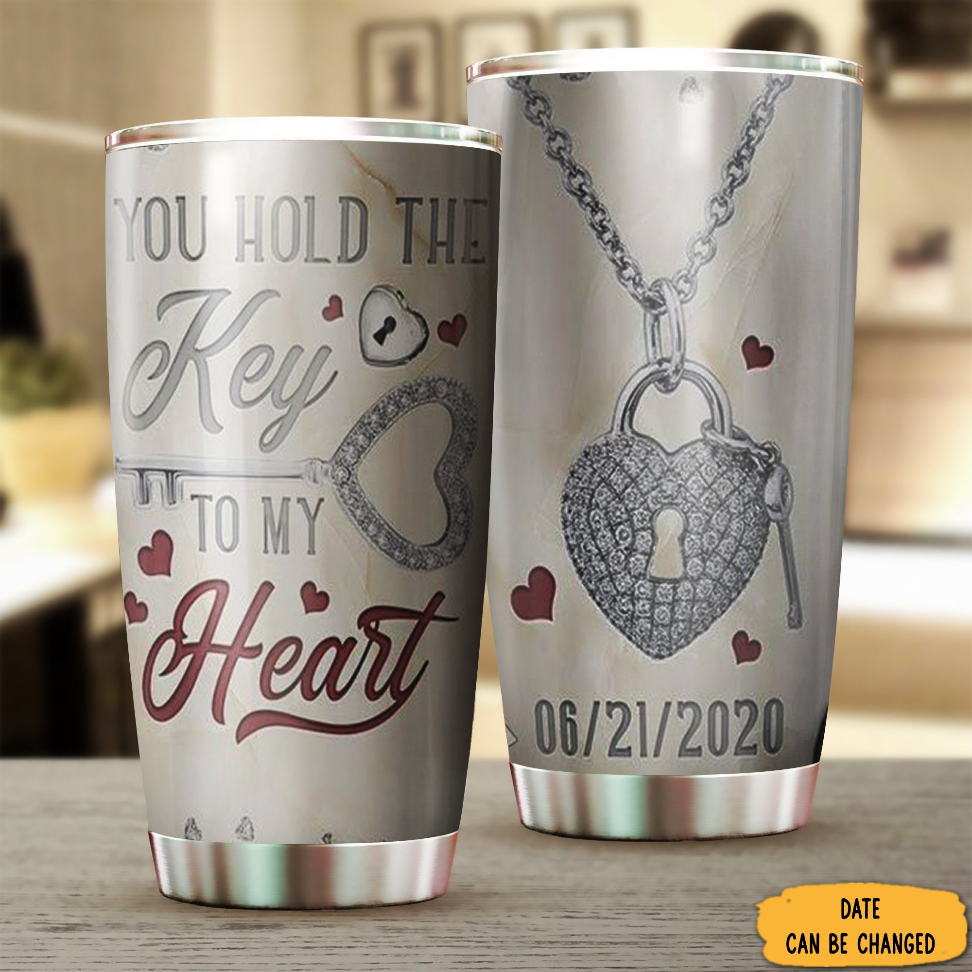 Custom You Hold The Key To My Heart Tumbler Gift Suggestions For Valentine's Day Custom You Hold The Key To My Heart Tumbler Gift Suggestions For Valentine's Day