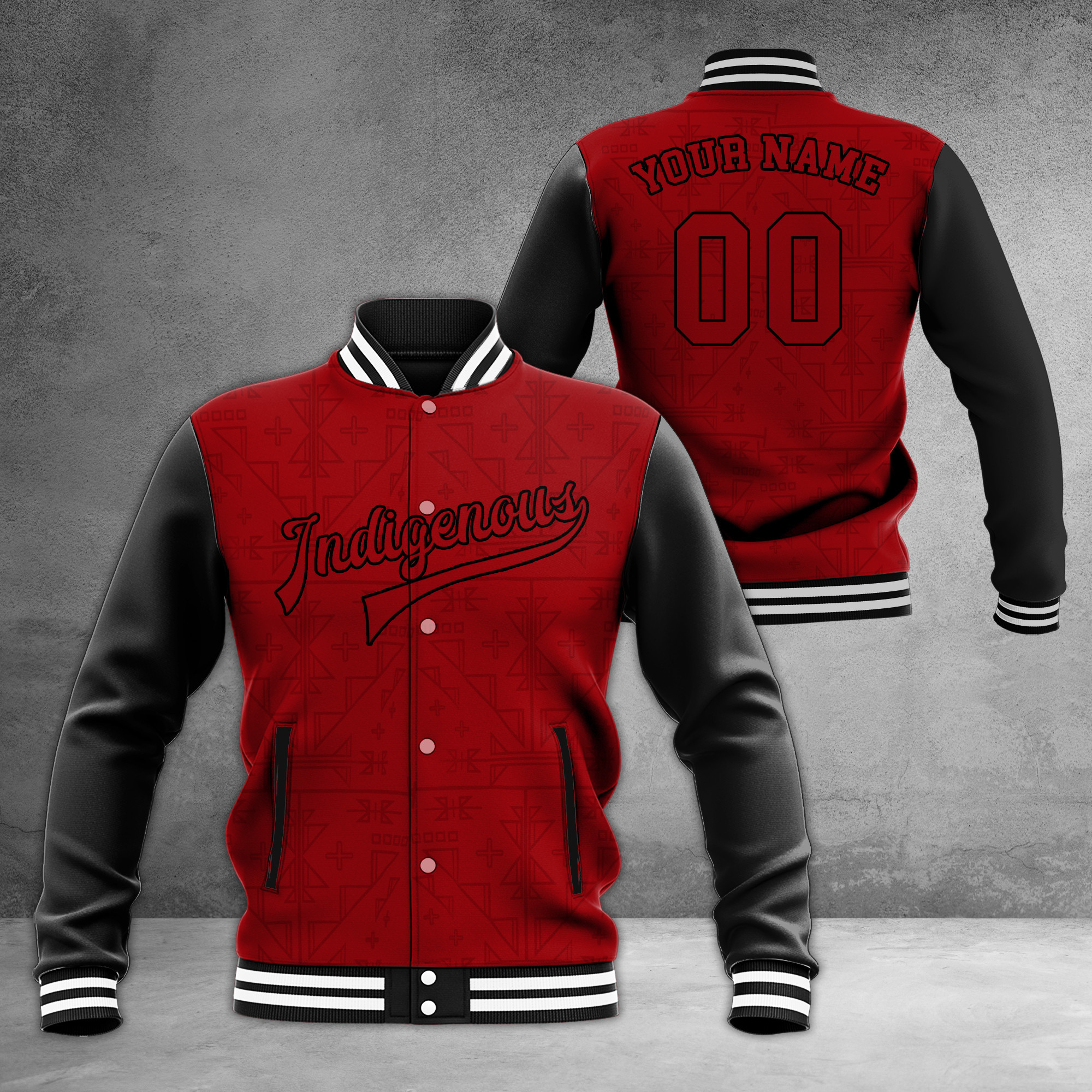 Customized Indigenous Baseball Jacket Native American Baseball Coat Gifts For Cousin Customized Indigenous Baseball Jacket Native American Baseball Coat Gifts For Cousin