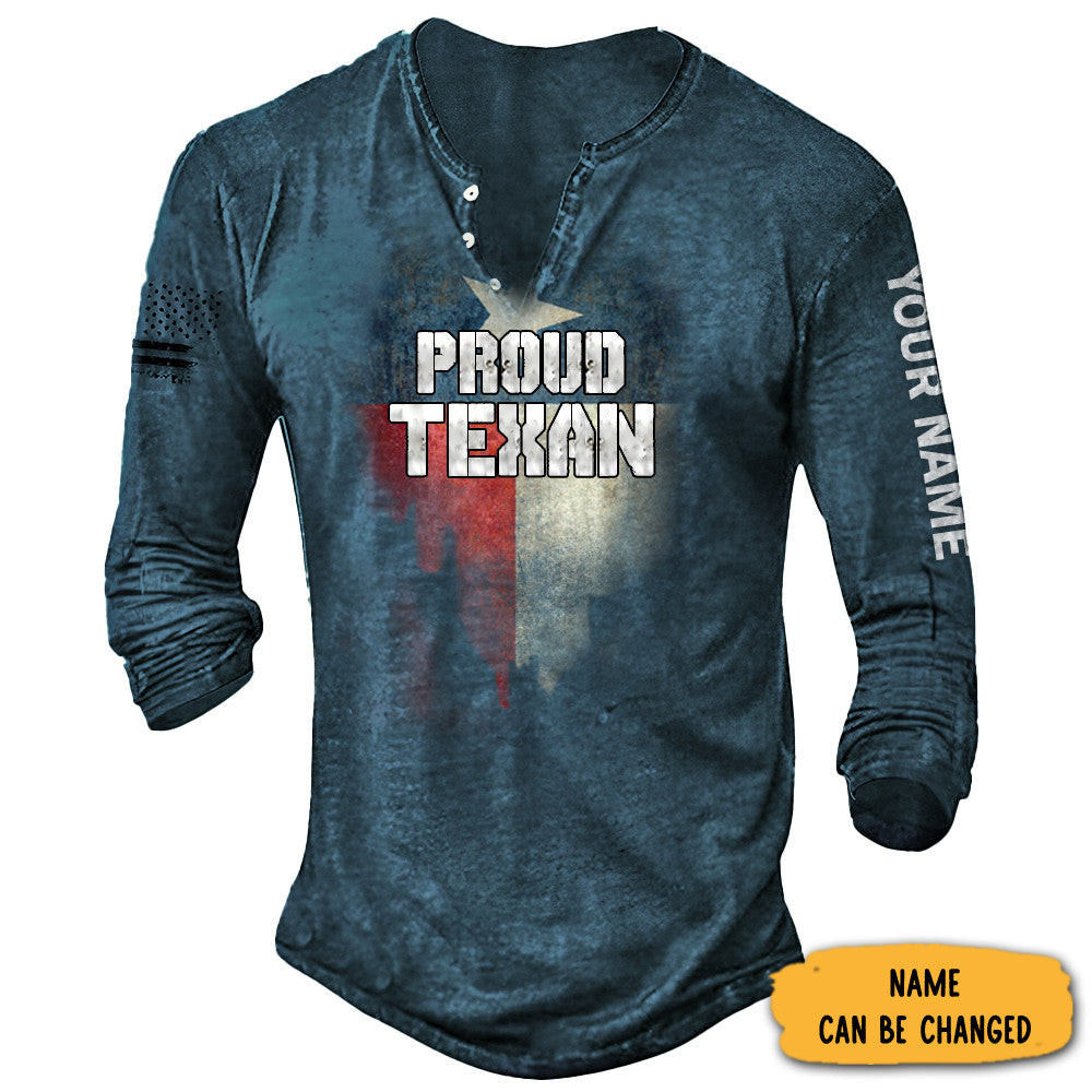 Customized Texas Flag Long Sleevee Shirt Pround Texas Shirt Customized Texas Flag Long Sleevee Shirt Pround Texas Shirt