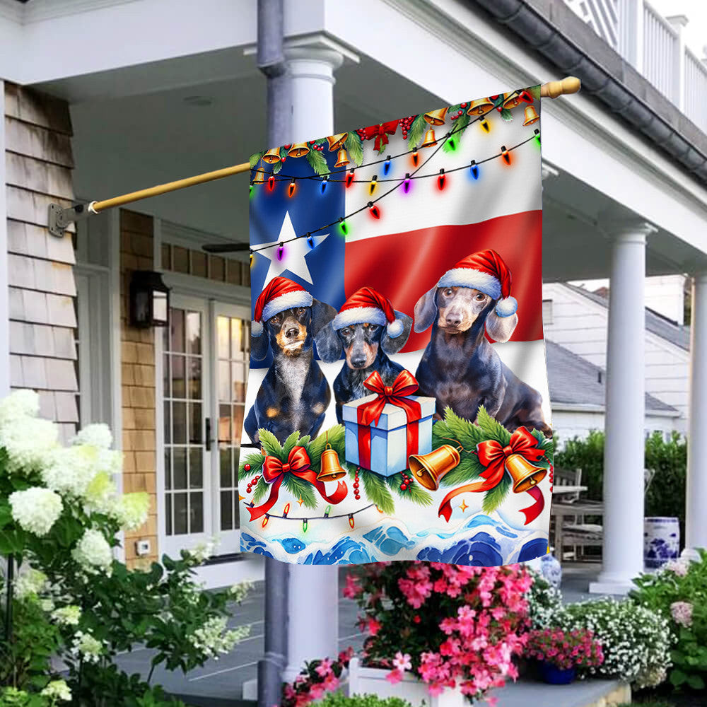 Dachshund Merry Christmas Texas Flag Dog Owners Christmas Decorations Outdoor Dachshund Merry Christmas Texas Flag Dog Owners Christmas Decorations Outdoor