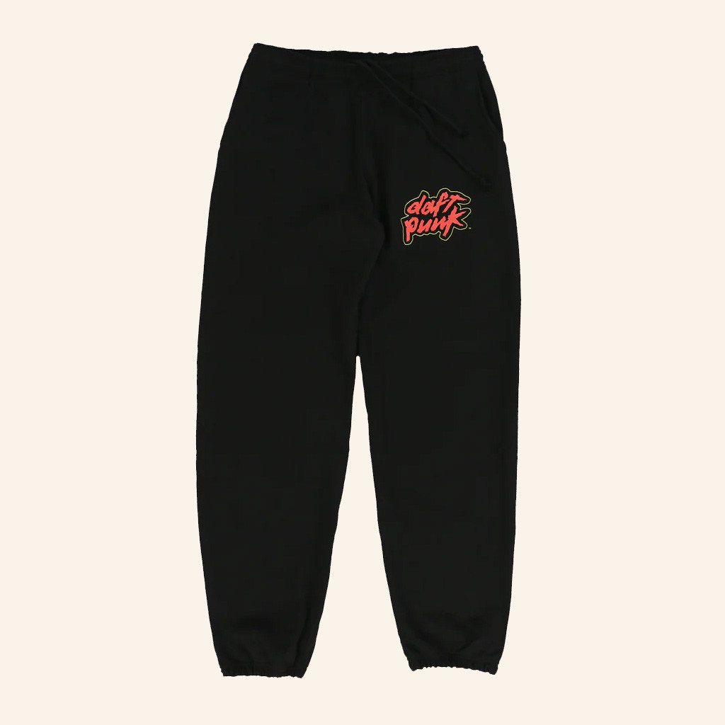 Daft Punk Merch Classic Daft Punk Logo Black Sweatpants Christmas Gifts For Him Daft Punk Merch Classic Daft Punk Logo Black Sweatpants Christmas Gifts For Him
