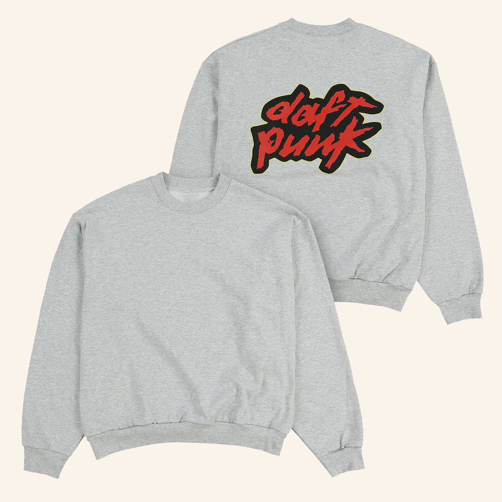 Daft Punk Merch Classic Daft Punk Logo Crewneck Sweatshirt Christmas Gifts For Friends