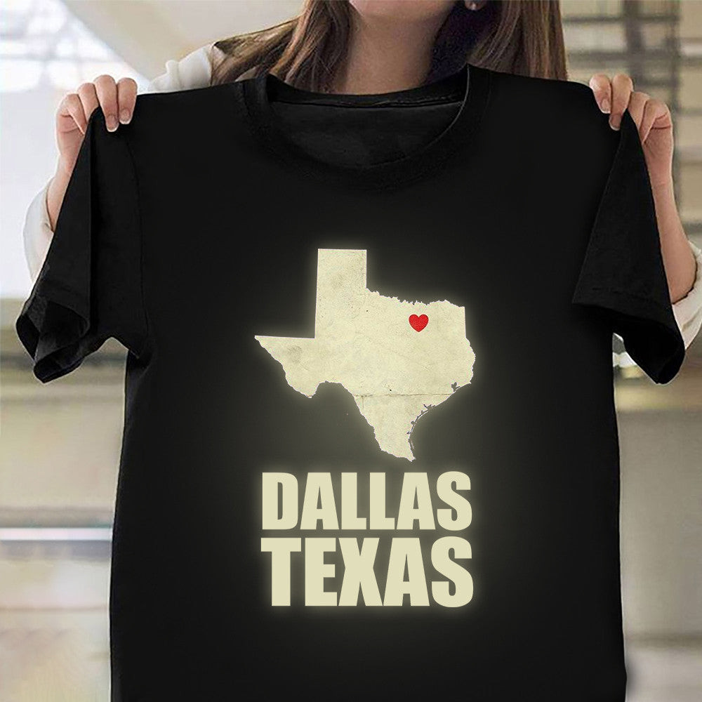 Dallas Texas Shirt Map Art Vintage T-Shirt Men Women Gifts For Texans Dallas Texas Shirt Map Art Vintage T-Shirt Men Women Gifts For Texans