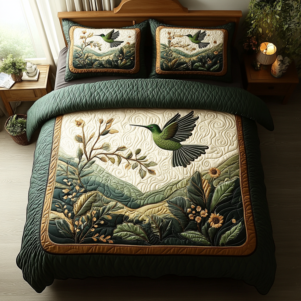 Dancing Feathers Quilted Bedding Set Duvet Cover Bed Sheet Set Hummingbird Themed Birthday Gifts Dancing Feathers Quilted Bedding Set Duvet Cover Bed Sheet Set Hummingbird Themed Birthday Gifts