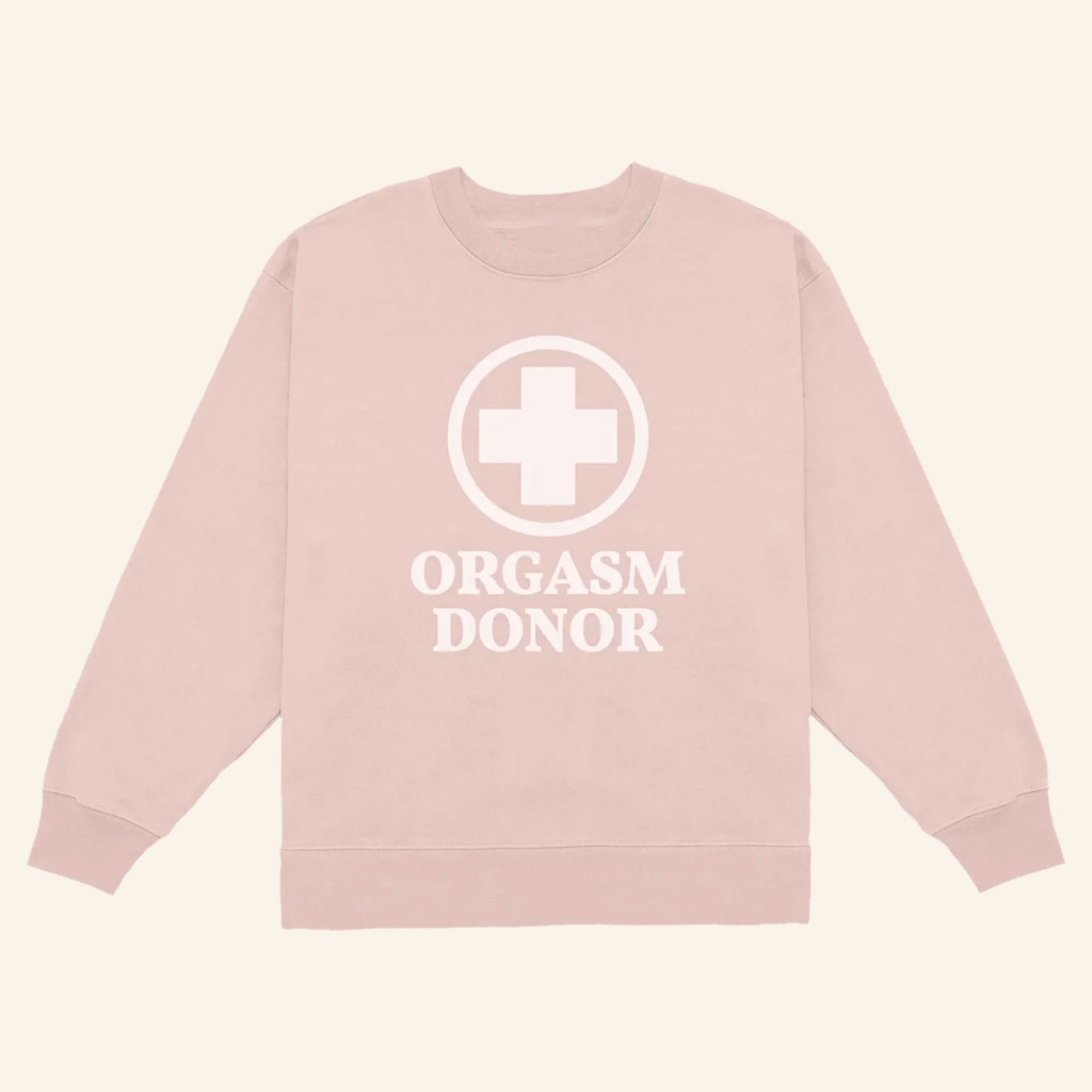 Danny Duncan Merch Orgasm Donor Pale Pink Crewneck Sweatshirt Xmas Gifts For Wife Danny Duncan Merch Orgasm Donor Pale Pink Crewneck Sweatshirt Xmas Gifts For Wife