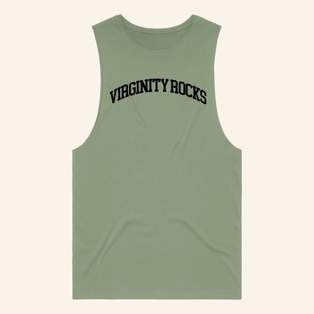 Danny Duncan Merch Virginity Rocks Sleeveless Tank Birthday Present For Husband Danny Duncan Merch Virginity Rocks Sleeveless Tank Birthday Present For Husband