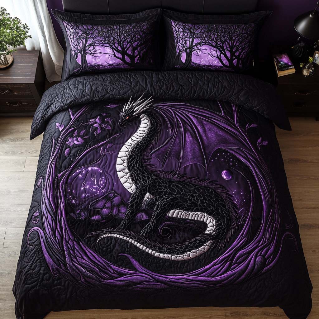 Dark Eclipse Quilted Bedding Set Duvet Cover Bed Sheet Set Best Dragon Gifts For Christmas Dark Eclipse Quilted Bedding Set Duvet Cover Bed Sheet Set Best Dragon Gifts For Christmas
