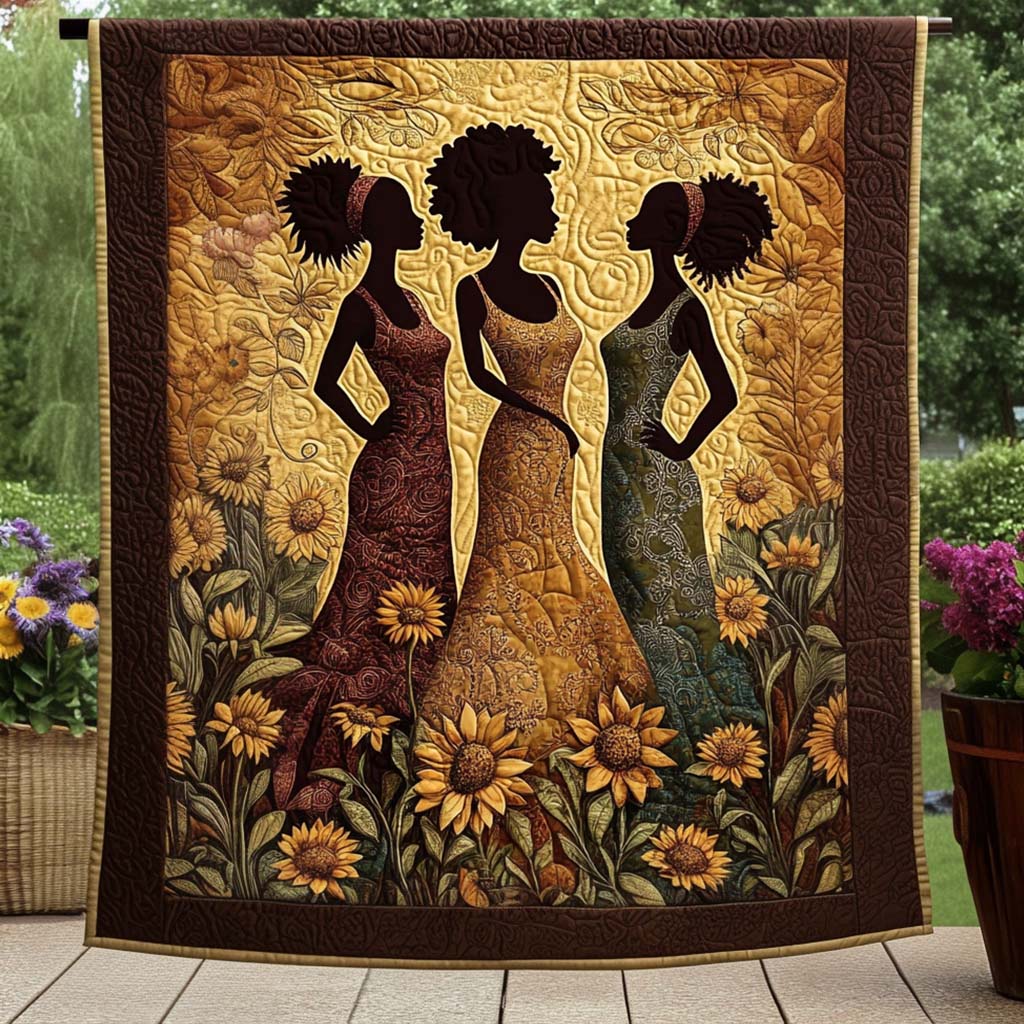 Daughters of Light Quilted Blanket Nice Throw Blanket Melanin Black Women Gifts For Her Daughters of Light Quilted Blanket Nice Throw Blanket Melanin Black Women Gifts For Her