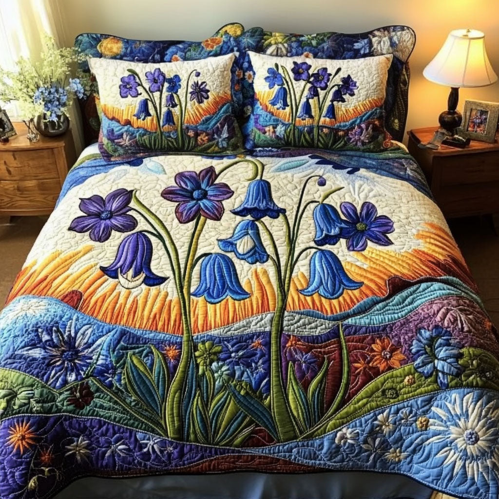 Dawn Blossom Quilted Bedding Set Duvet Cover Bed Sheet Set Christmas Gifts For Flower Lovers Dawn Blossom Quilted Bedding Set Duvet Cover Bed Sheet Set Christmas Gifts For Flower Lovers