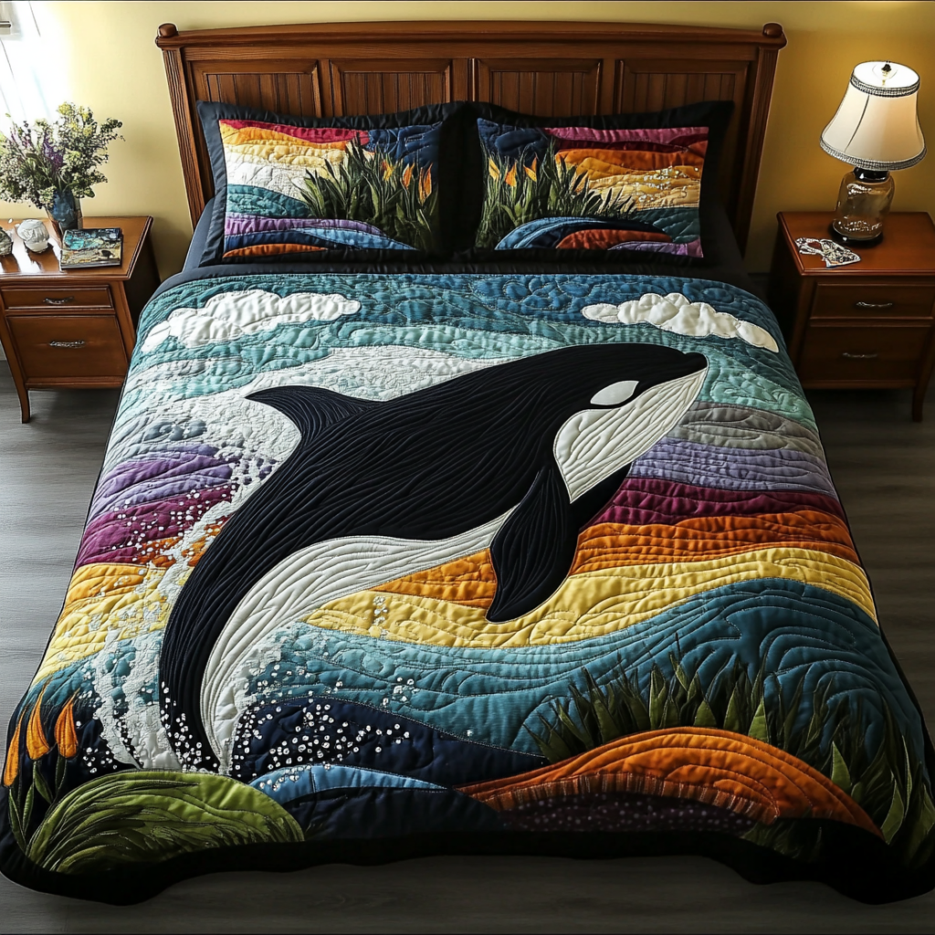 Deep Sea Power Quilted Bedding Set Duvet Cover Bedspread Whale Gifts For Adults Deep Sea Power Quilted Bedding Set Duvet Cover Bedspread Whale Gifts For Adults