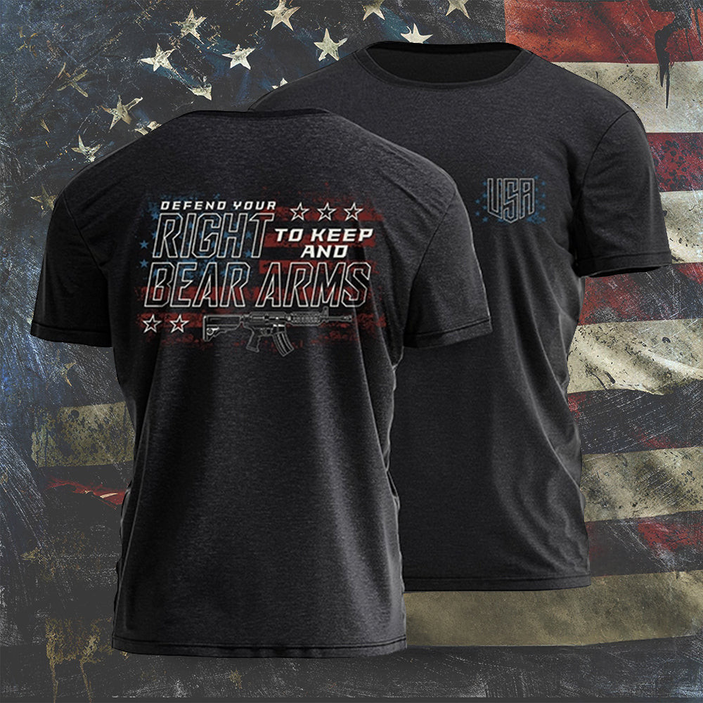 Defend Your Right To Keep Bear Arms T-Shirt Support Gun Rights T-Shirts For Men Defend Your Right To Keep Bear Arms T-Shirt Support Gun Rights T-Shirts For Men