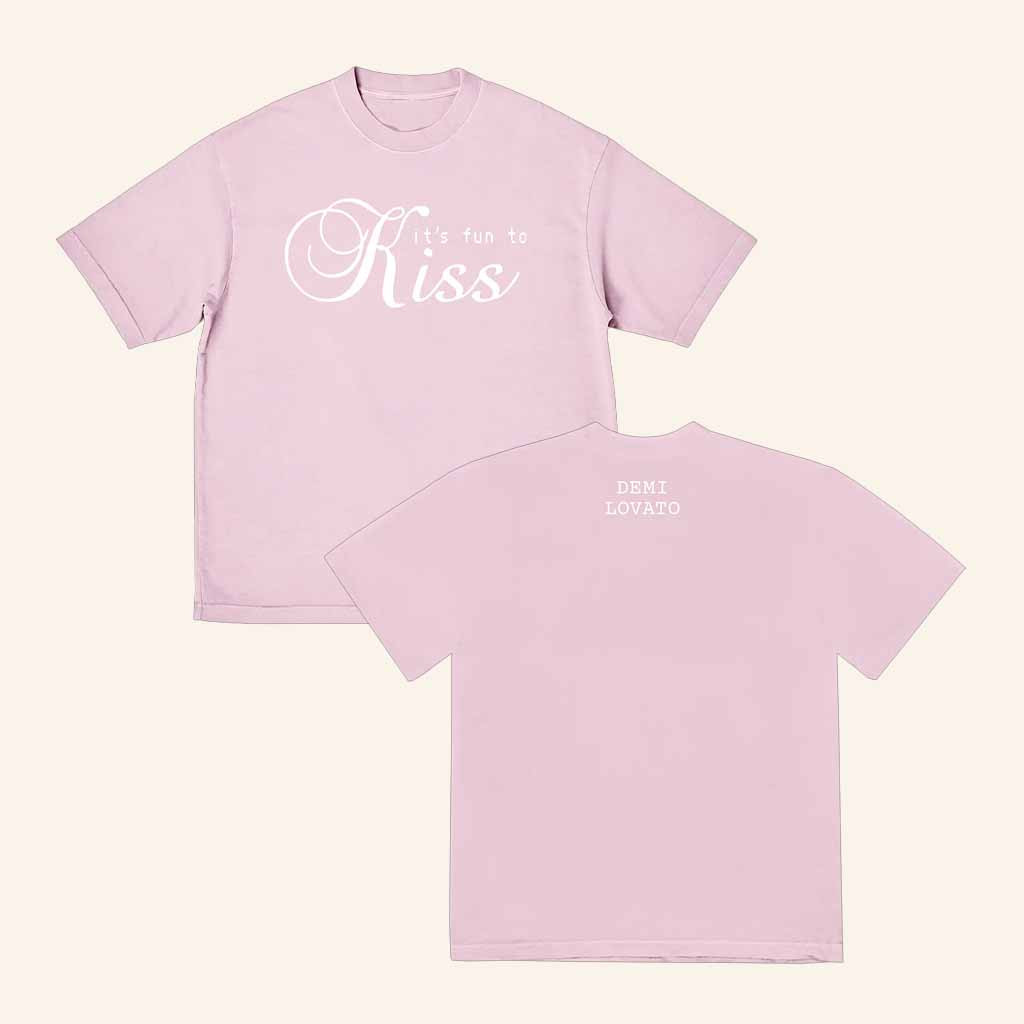 Demi Lovato Merch It's Fun To Kiss T-Shirt Best Gifts For Girlfriend Demi Lovato Merch It's Fun To Kiss T-Shirt Best Gifts For Girlfriend