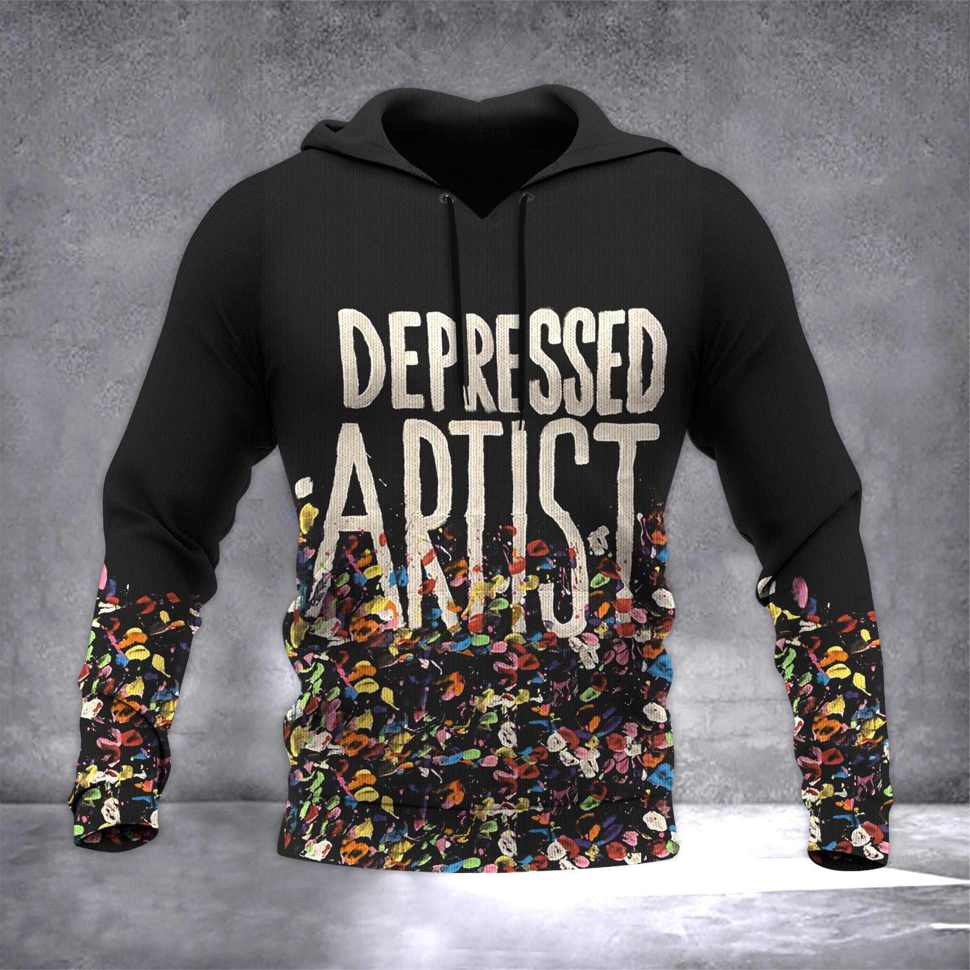 Depressed Artist Hoodie Depressed Artist Hooded Sweatshirt Clothing