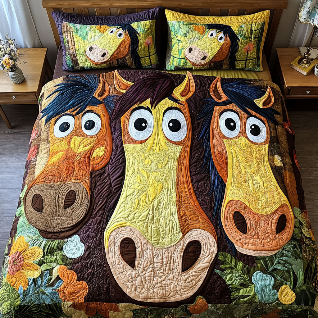 Derpy Galloper Quilted Bedding Set Duvet Cover Bed Sheet Set Retirement Gifts For Horse Lovers Derpy Galloper Quilted Bedding Set Duvet Cover Bed Sheet Set Retirement Gifts For Horse Lovers
