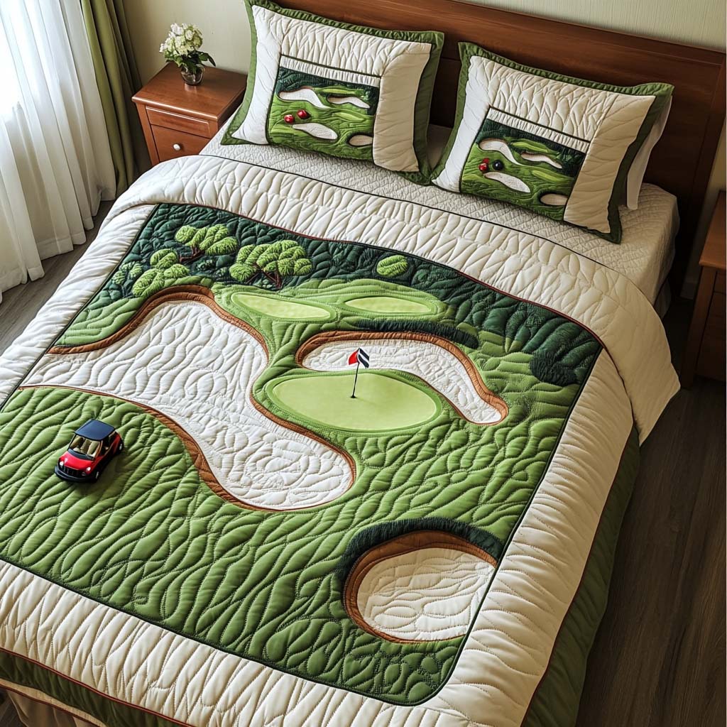 Desert Mirage Golf Course Quilted Bedding Set Duvet Cover Merch Unique Golf Gifts Desert Mirage Golf Course Quilted Bedding Set Duvet Cover Merch Unique Golf Gifts