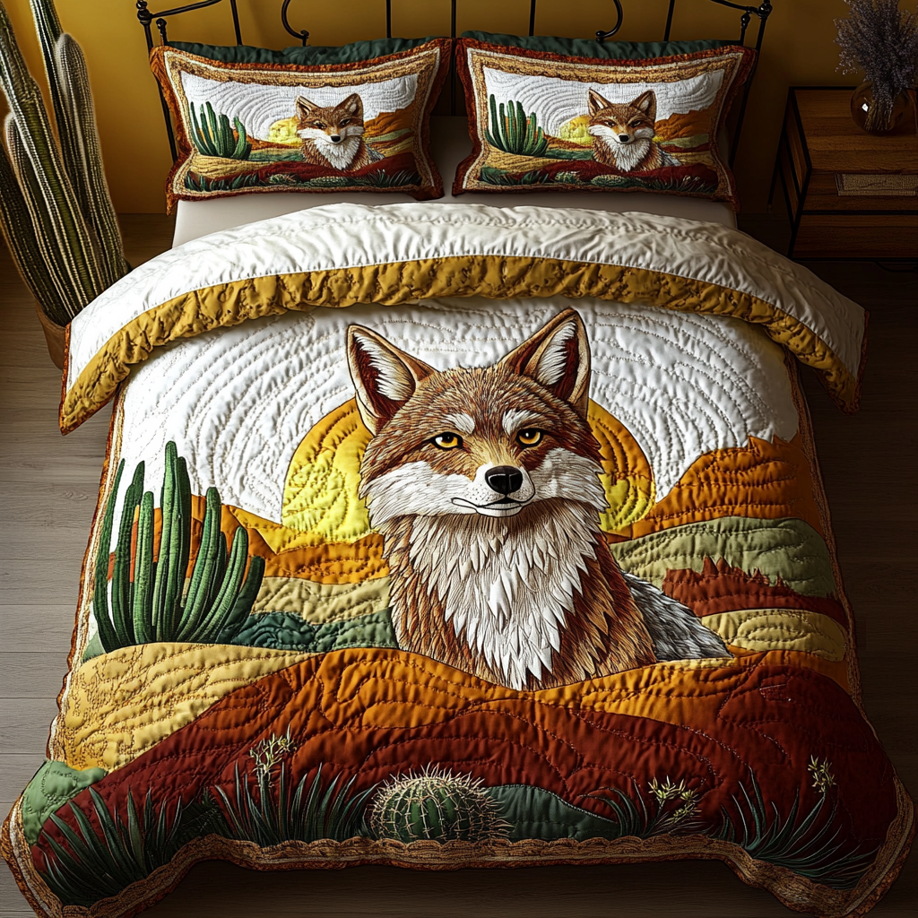 Desert Spirit Quilted Bedding Set Duvet Cover Bedspread Christmas Presents For Brother