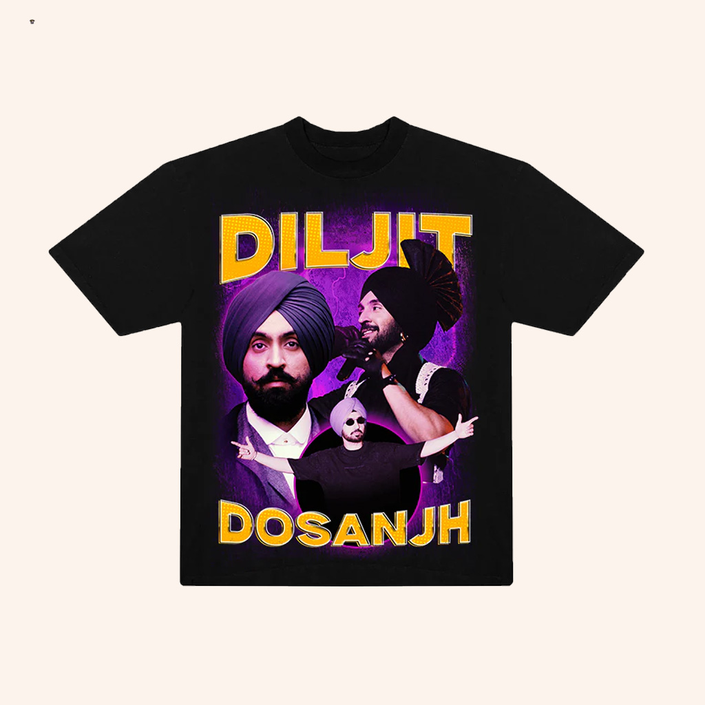 Diljit Dosanjh Merch Diljit Dosanjh Photo Vintage T-Shirt Best Gift For Fans