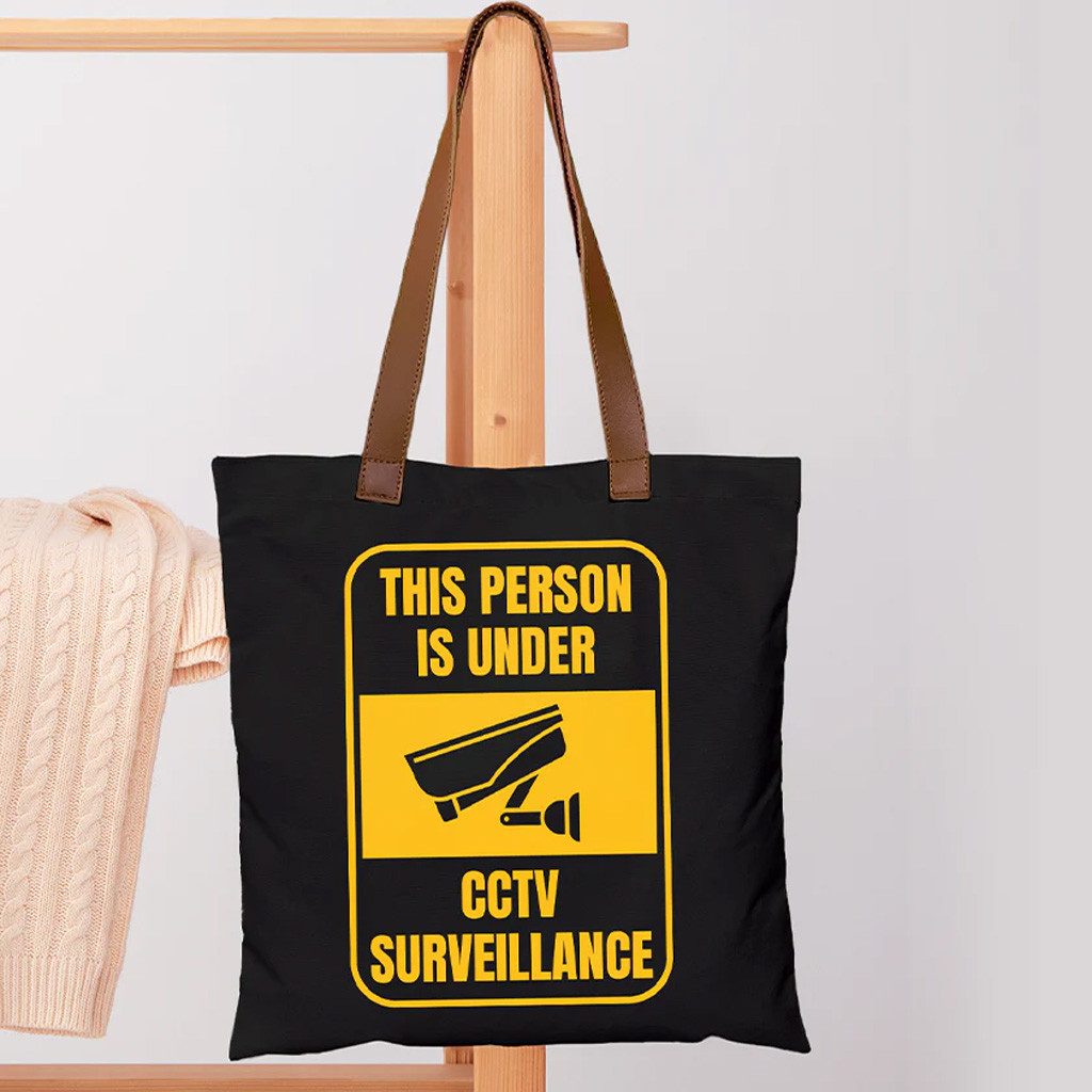 Diljit Dosanjh Merch This Person Is Under CCTV Surveillance Tote Bag Gift For Friend Diljit Dosanjh Merch This Person Is Under CCTV Surveillance Tote Bag Gift For Friend