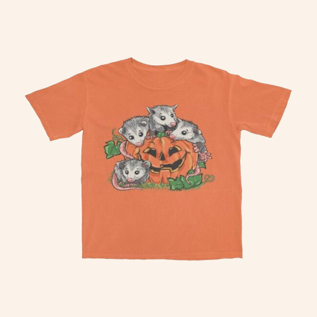 Dirty Coast Merch Pumpkin Possums Shirt Spooky Apparel Halloween Gifts For Teens
