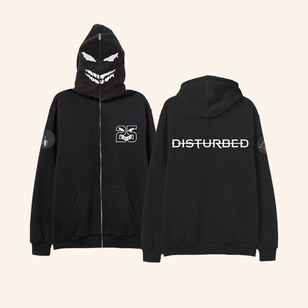 Disturbed Merch The Sickness 25 Face Zip Hoodie Music Related Gifts For Guys Disturbed Merch The Sickness 25 Face Zip Hoodie Music Related Gifts For Guys