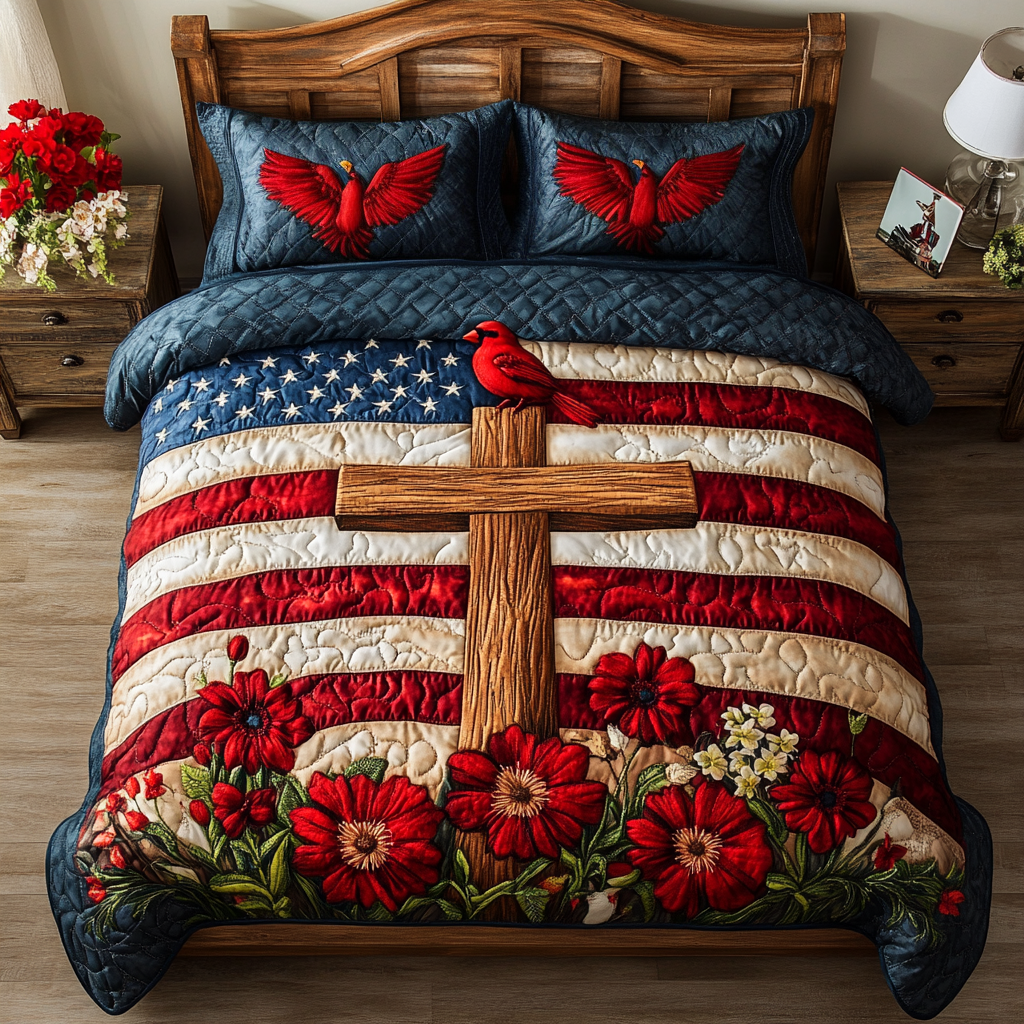 Divine Cross Quilted Bedding Set Duvet Cover Merch Faith Christmas Gifts Divine Cross Quilted Bedding Set Duvet Cover Merch Faith Christmas Gifts