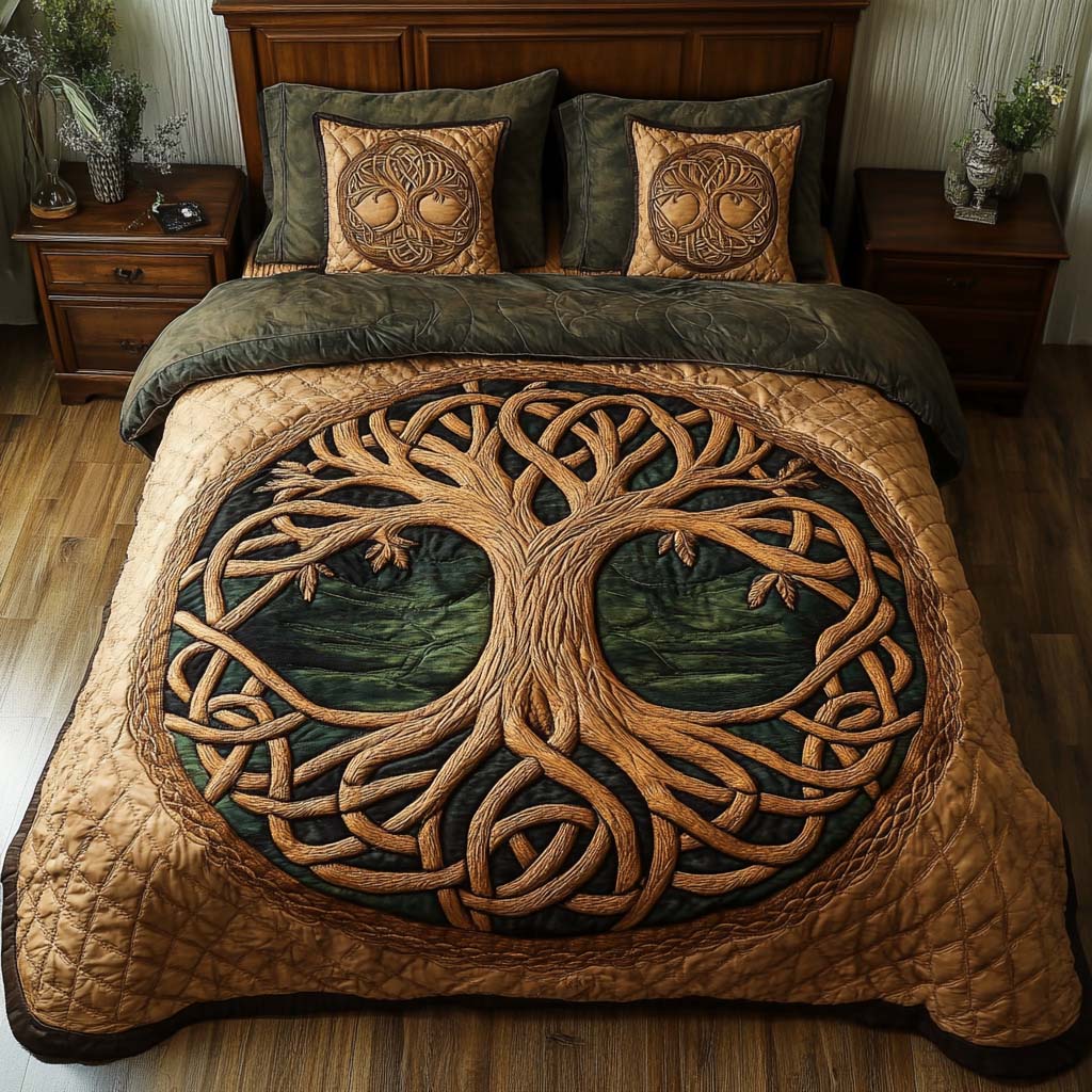 Divine Roots Quilted Bedding Set Duvet Cover Merch Tree Of Life Gifts For Men Divine Roots Quilted Bedding Set Duvet Cover Merch Tree Of Life Gifts For Men
