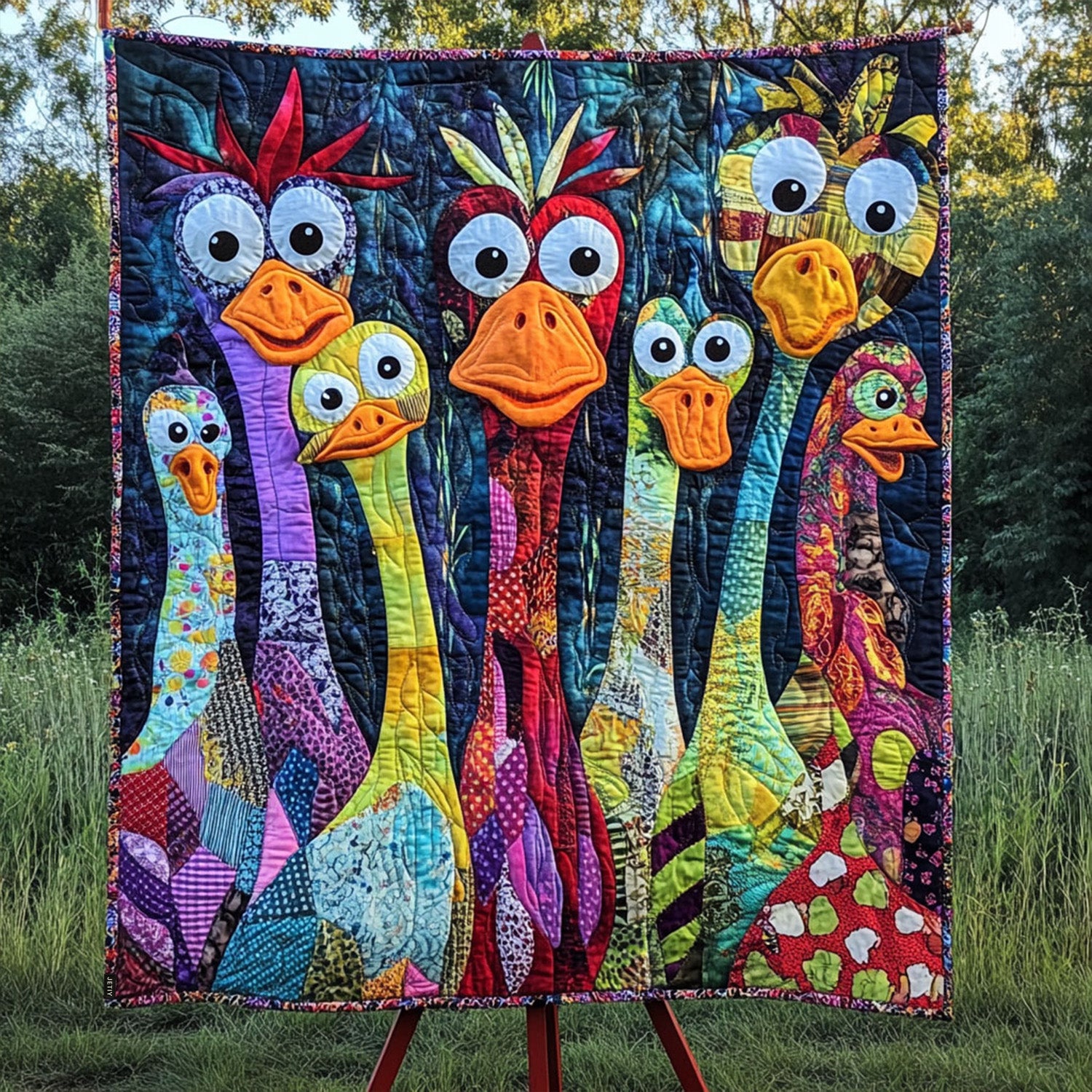 Dizzy Ducklings Quilted Blanket Cute Colorful Blanket Funny Best Gifts For Duck Lovers Dizzy Ducklings Quilted Blanket Cute Colorful Blanket Funny Best Gifts For Duck Lovers