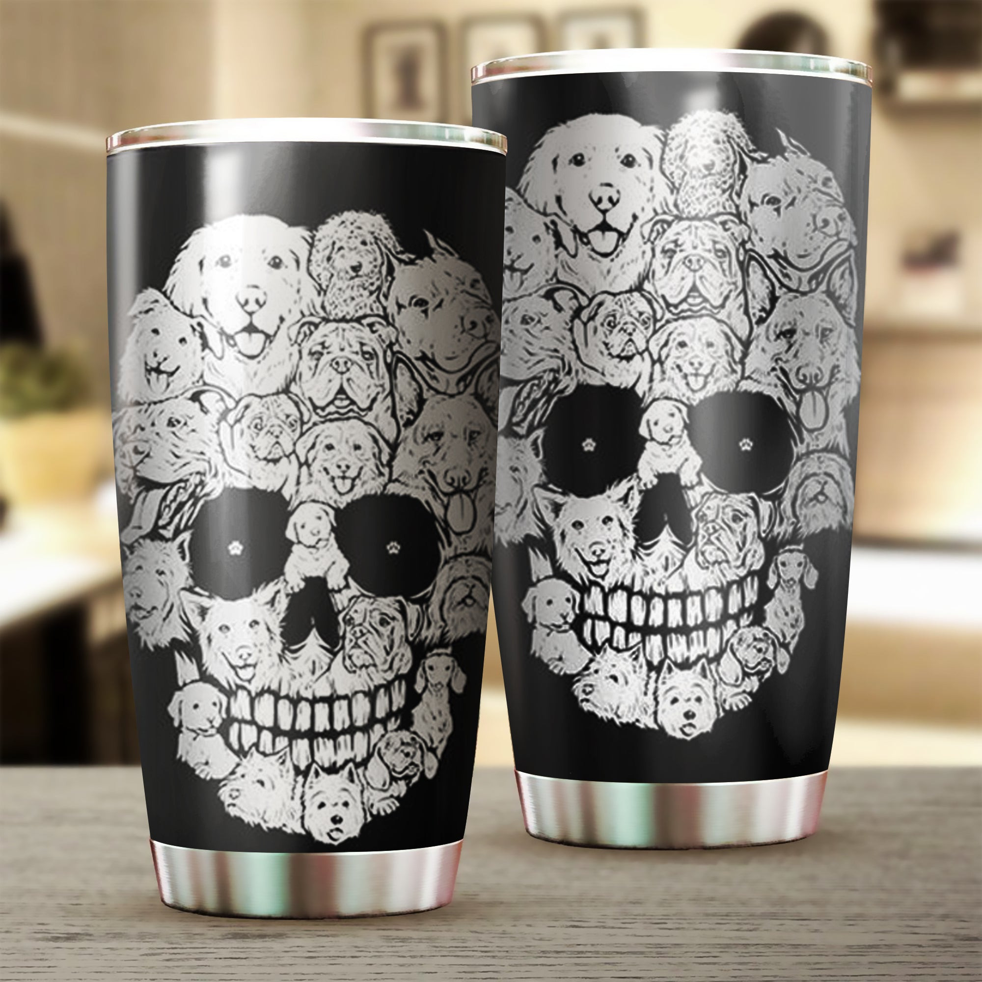 Dog Skull Tumbler Pet Lovers Related Dog Themed Gifts For Humans Dog Skull Tumbler Pet Lovers Related Dog Themed Gifts For Humans