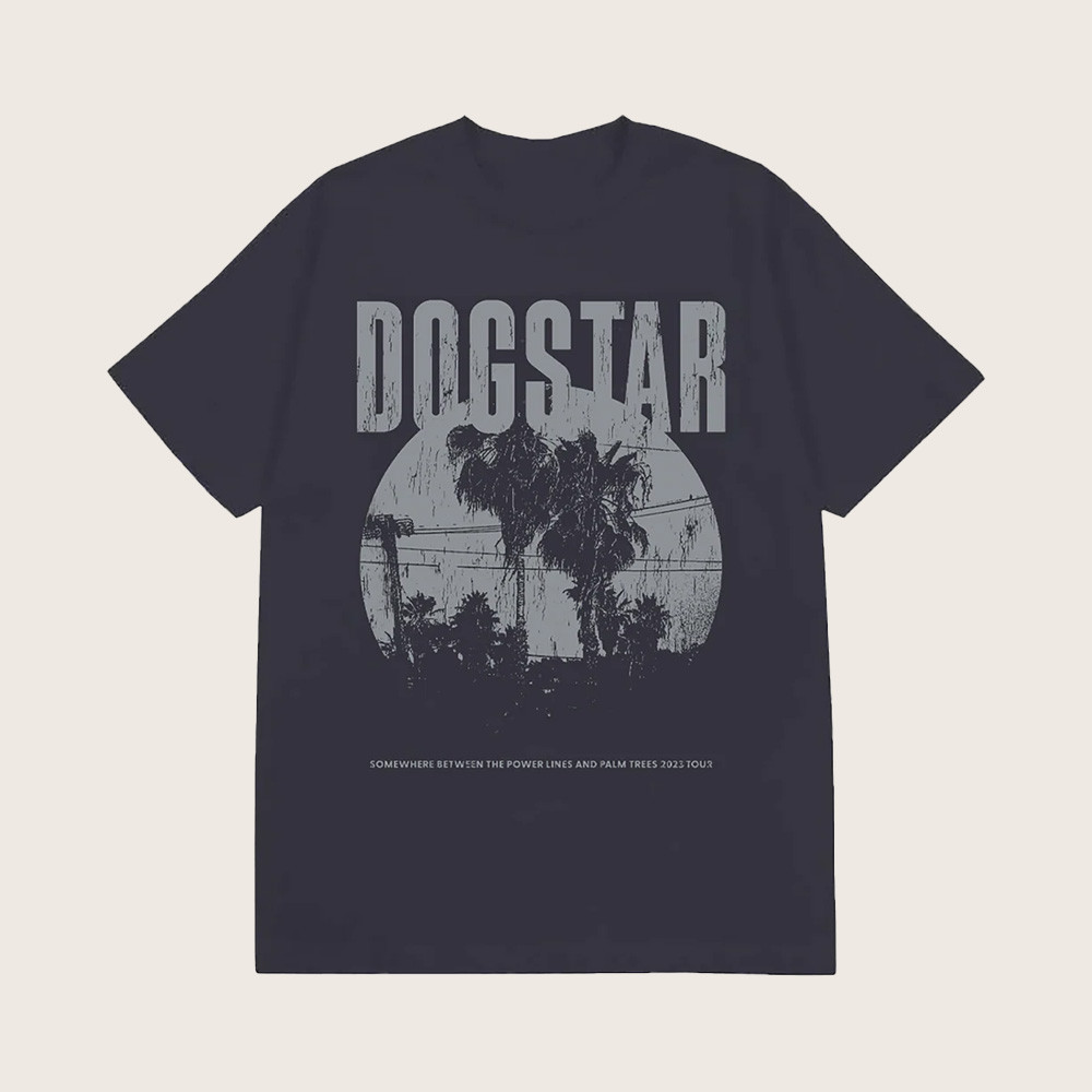 Dogstar Merch Somewhere Between The Power Lines And Palm Trees 2023 Tour Shirt Gift For Him Dogstar Merch Somewhere Between The Power Lines And Palm Trees 2023 Tour Shirt Gift For Him