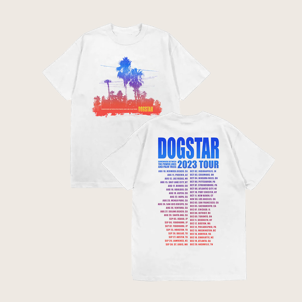Dogstar Merch Somewhere Between The Power Lines And Palm Trees Tour 2023 Shirt Fan Gifts Dogstar Merch Somewhere Between The Power Lines And Palm Trees Tour 2023 Shirt Fan Gifts