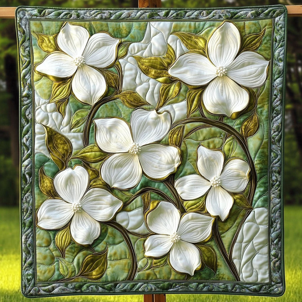 Dogwood Dream Quilted Blanket Sofa Throw Blanket Christmas Gift Ideas For Wife Dogwood Dream Quilted Blanket Sofa Throw Blanket Christmas Gift Ideas For Wife