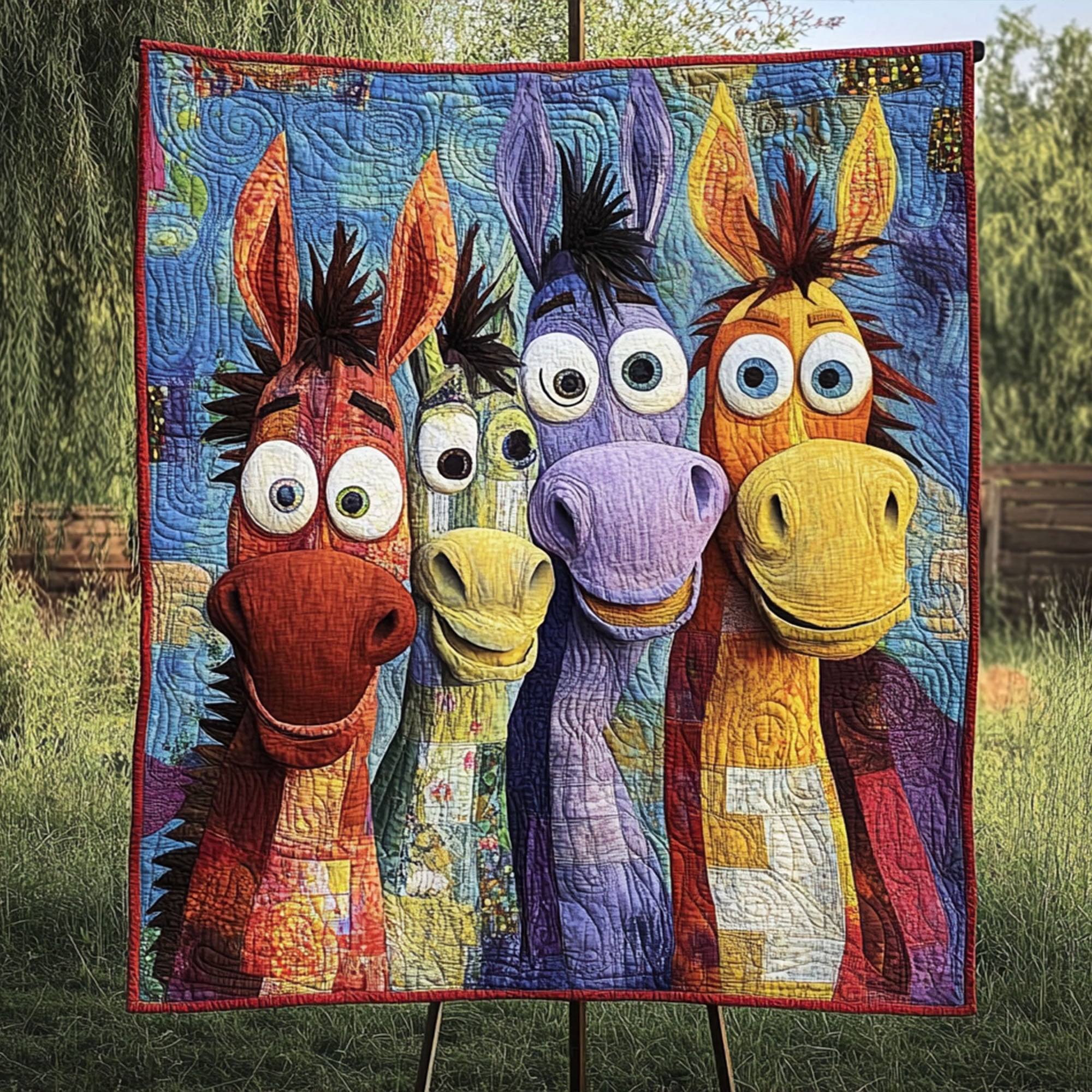 Donkey Adventures Quilted Blanket Sofa Throw Blanket Christmas Gifts For Donkey Lovers Donkey Adventures Quilted Blanket Sofa Throw Blanket Christmas Gifts For Donkey Lovers