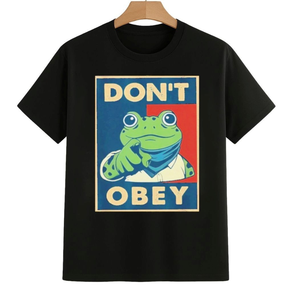 Don't Obey Frog Shirt Pro Democracy Frog Merch