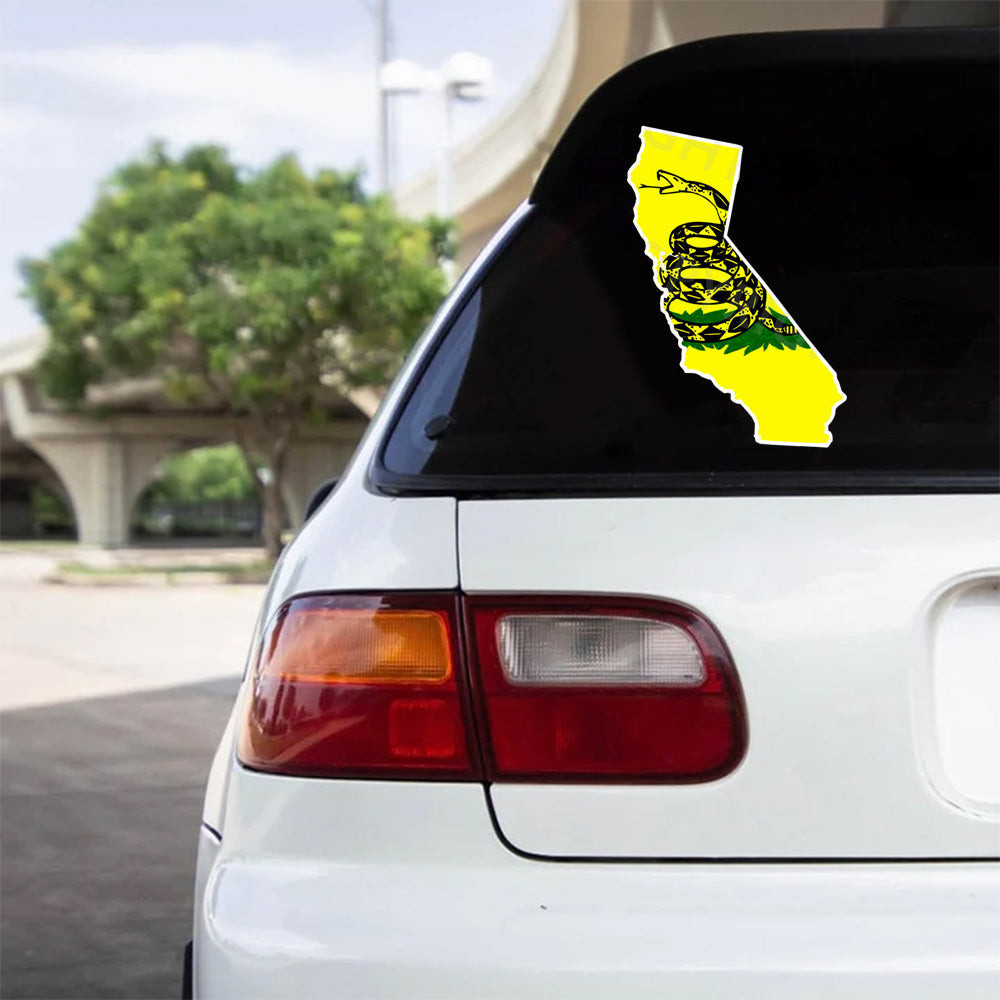 Don't Tread On Me California Map Car Stickers Pro Gun Rights Car Decal 2nd Amendment Merch Don't Tread On Me California Map Car Stickers Pro Gun Rights Car Decal 2nd Amendment Merch