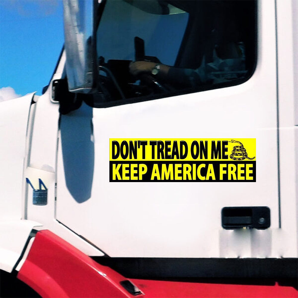 Dont Tread On Me Keep America Free Car Stickers Gadsden Flag Patriot Car Decal Gifts Dont Tread On Me Keep America Free Car Stickers Gadsden Flag Patriot Car Decal Gifts